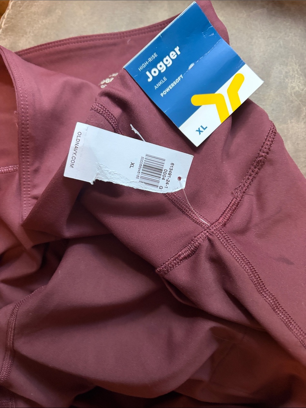 Old Navy ankle Joggers - Maroon size XL